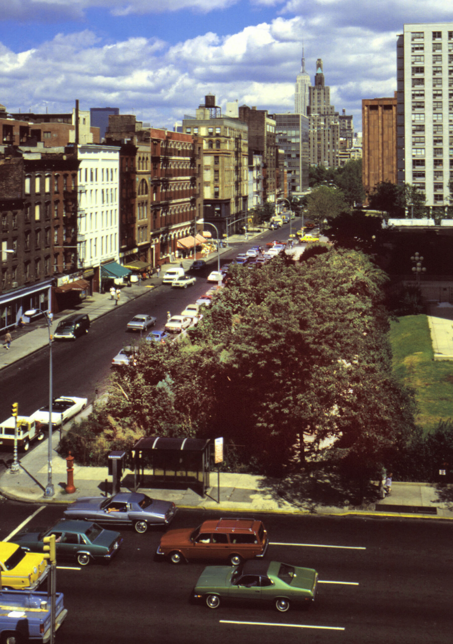 Time Landscape by Alan Sonfist (1965-Present) restores a pre-colonial forest in the heart of New York City