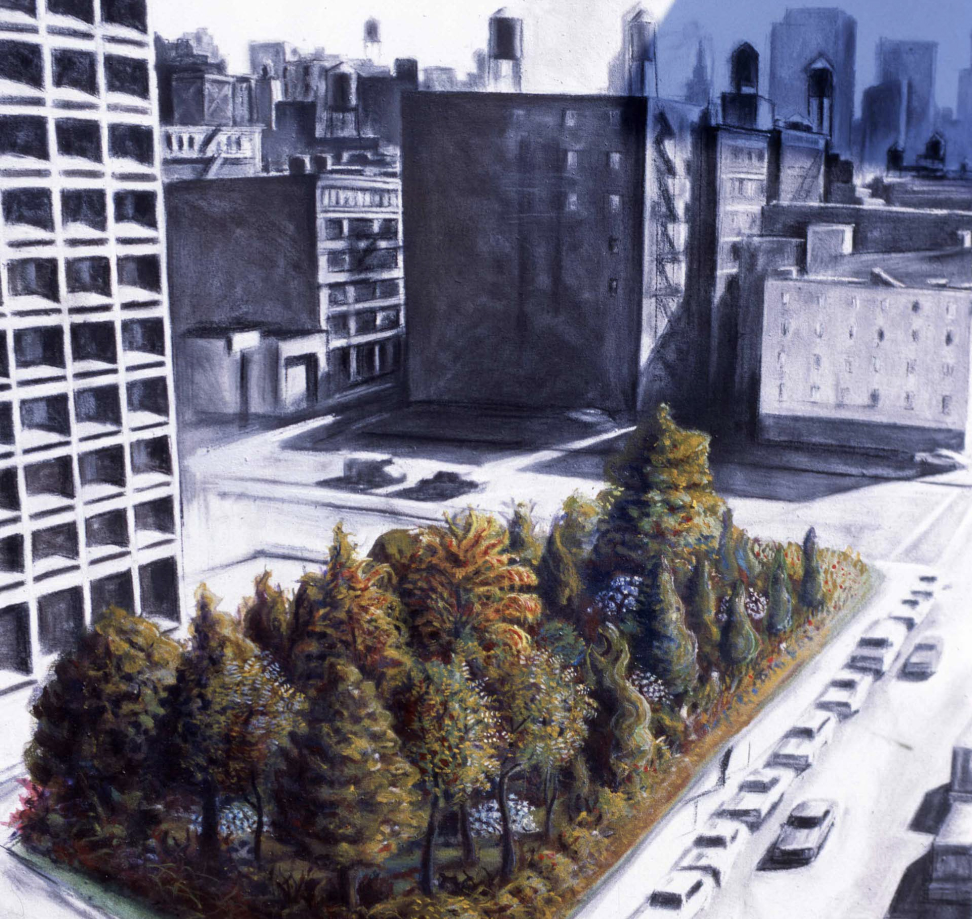 Time Landscape by Alan Sonfist (1965-Present) restores a pre-colonial forest in the heart of New York City